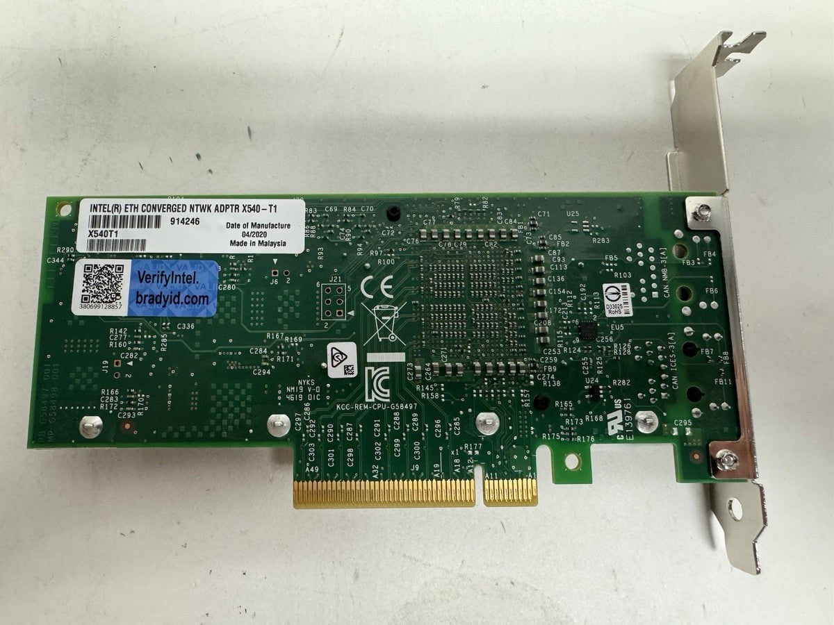 Intel X540-T1 Ethernet Converged Network Adapter 10Gb Ethernet RJ-45|267426245117