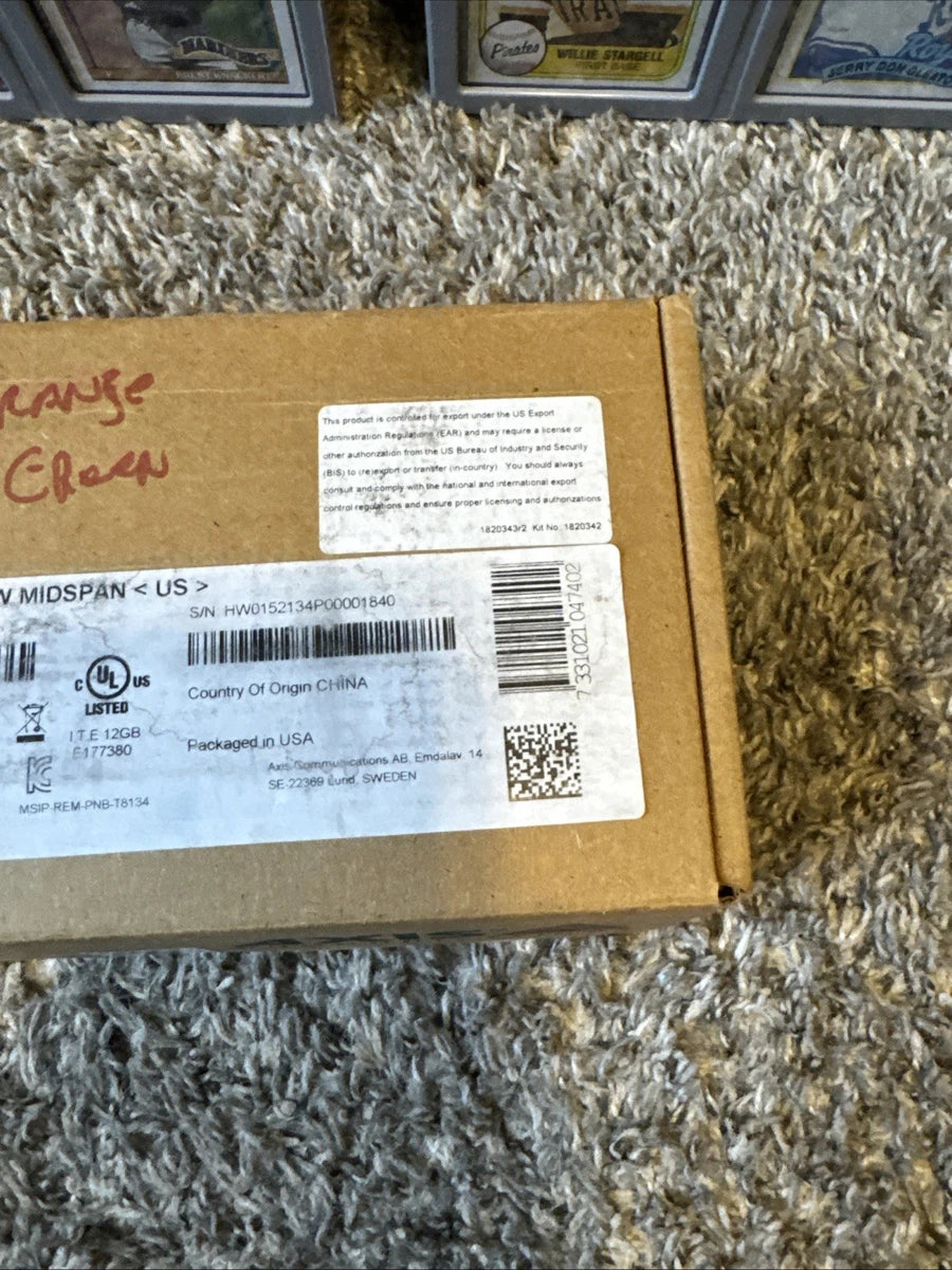 AXIS COMMUNICATION INC 5901-004 T8154 60W SFP MIDSPAN Open Box New|187498215863