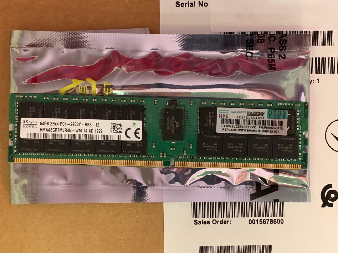 P06035-B21 P21676-001 HPE 64GB Dual Rank DDR4-3200-R Smart Memory HPE REF*******