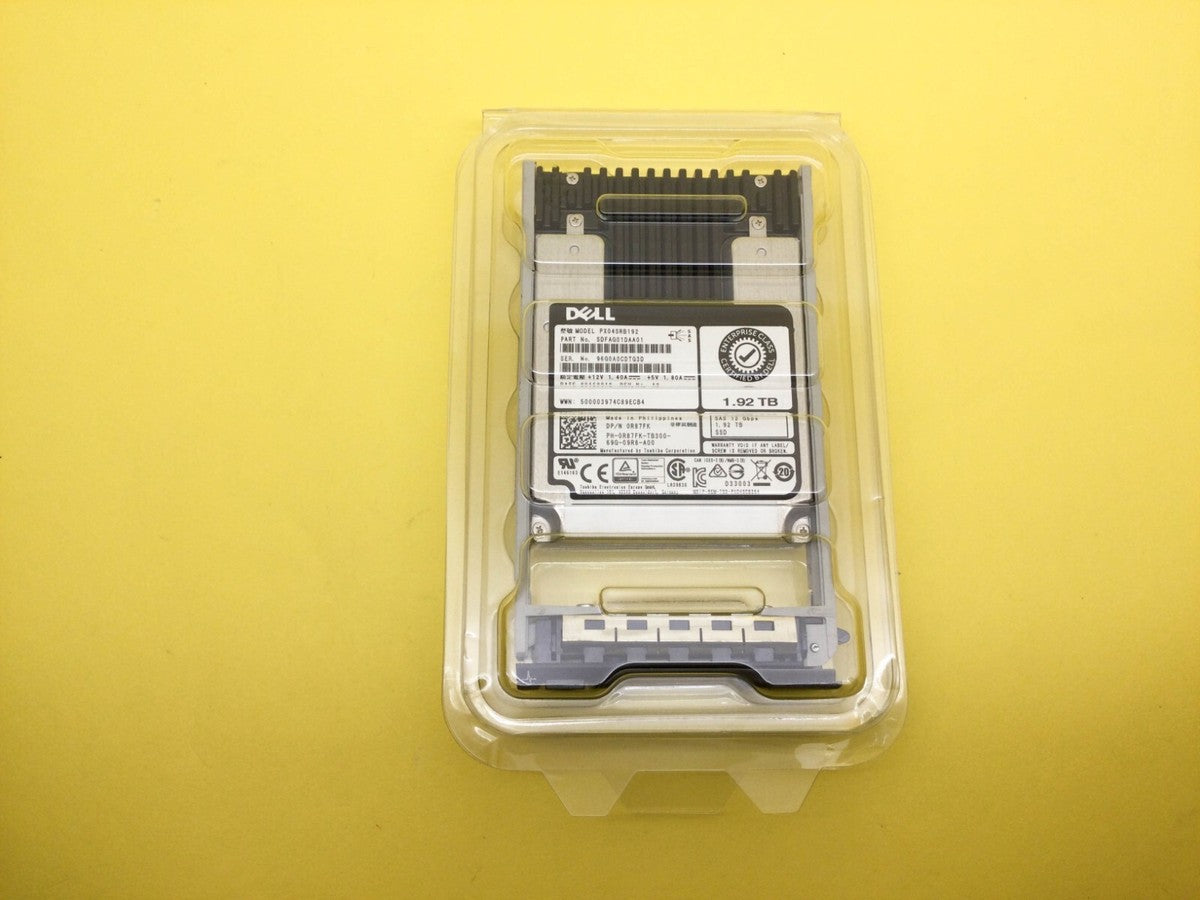 R87FK DELL 1.92TB READ INTENSIVE SAS 12GBPS 512N 2.5INCH HOT PLUG SSD 0R87FK
