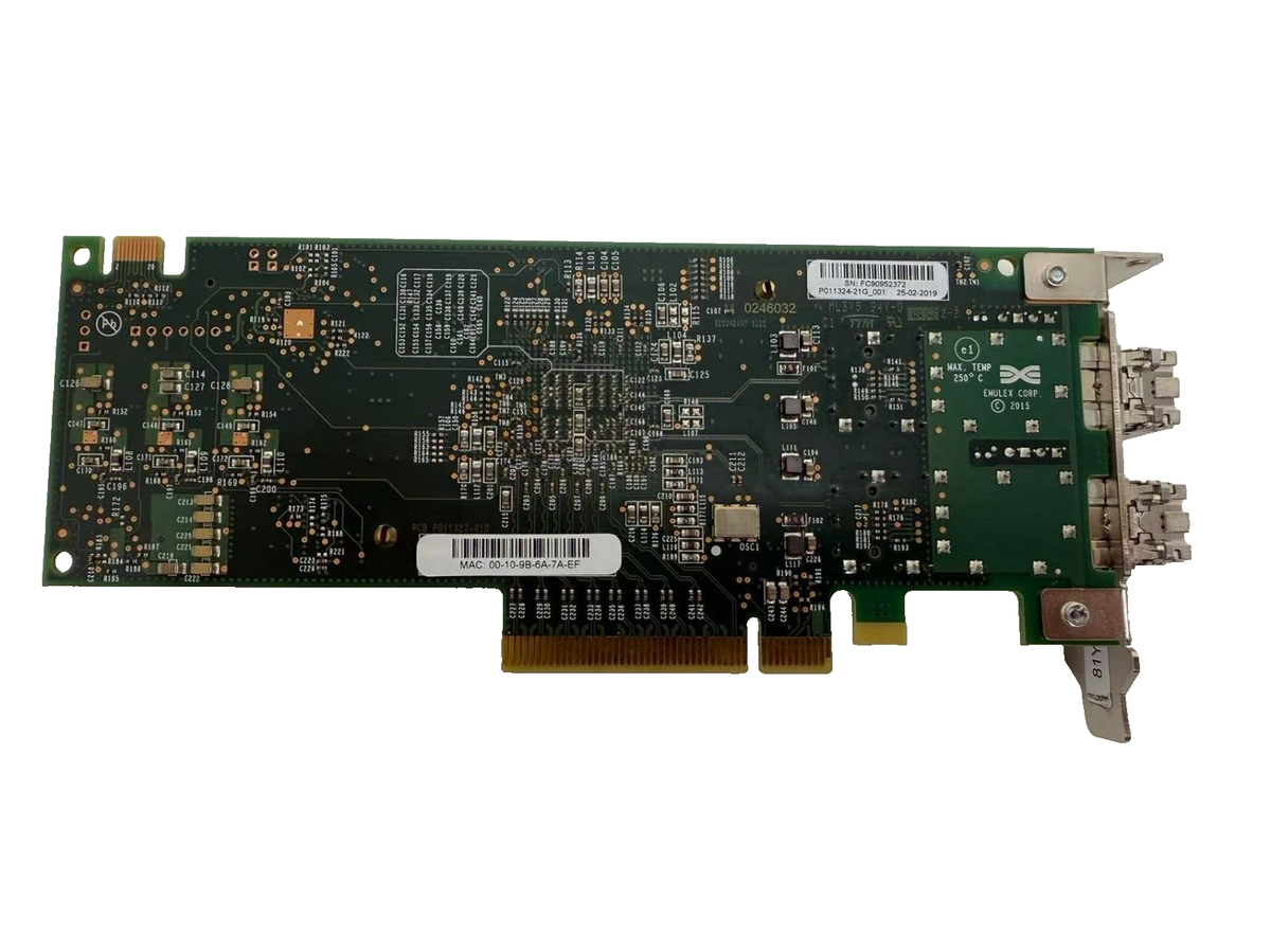 Emulex LPe31002-M6 P011324-21G Dual Port Dual Port Fiber Channel 16Gb 01KR609|236012574324