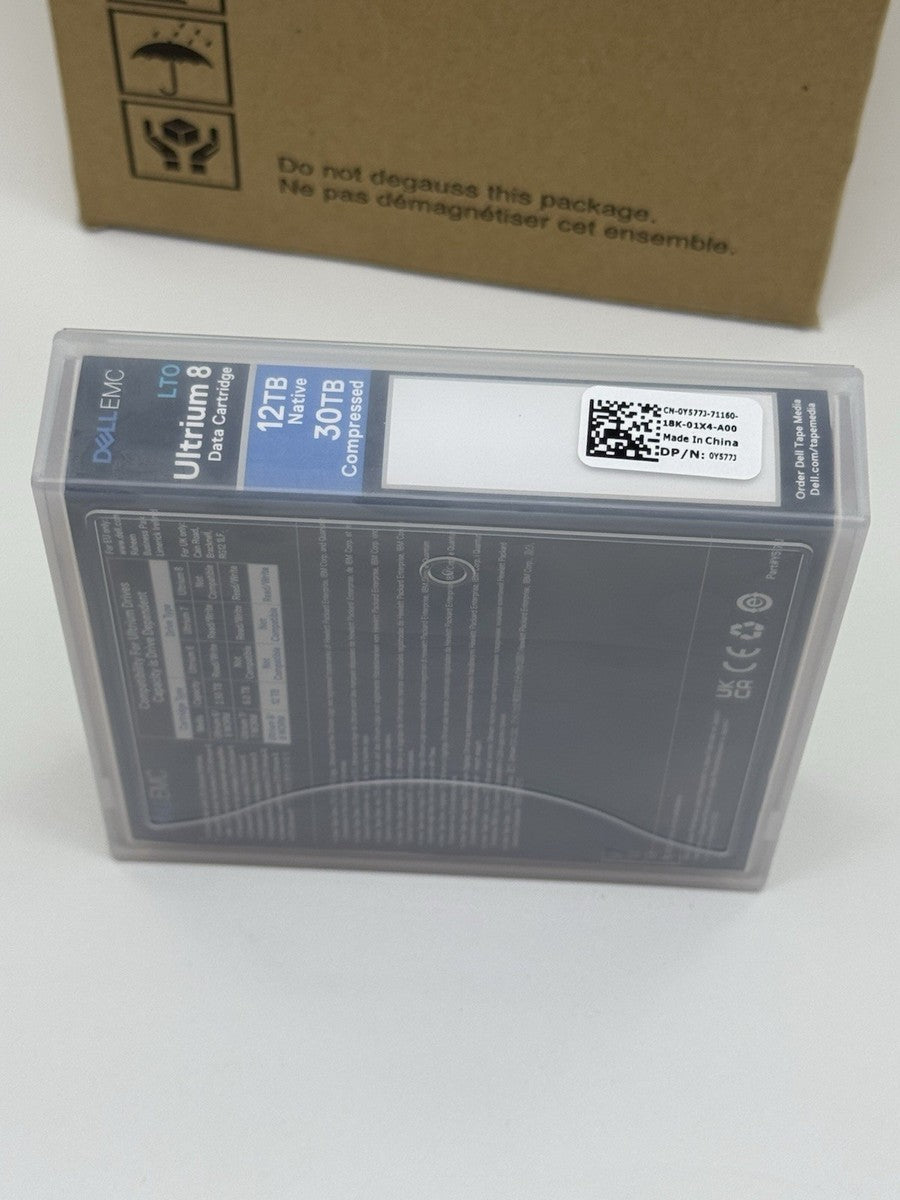 5x DELL EMC 0Y577J LTO ULTRIUM 8 DATA CARTRIDGE 12TB NATIVE 30TB COMPRESED Y577J|365688967541