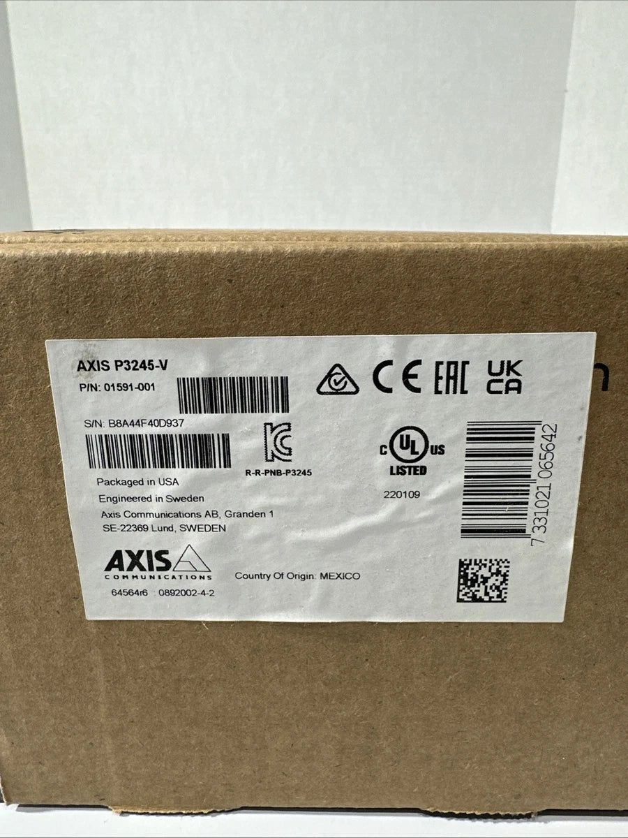 Axis P3245-V Network Camera P/N: 01591-001
