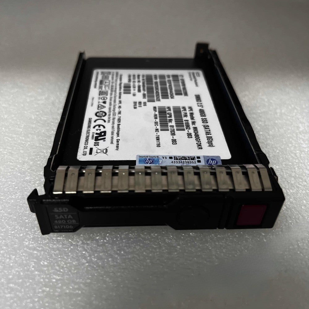 817106-001 480G MU SSD SATA 2.5 816985-B21 SM863 hard drive