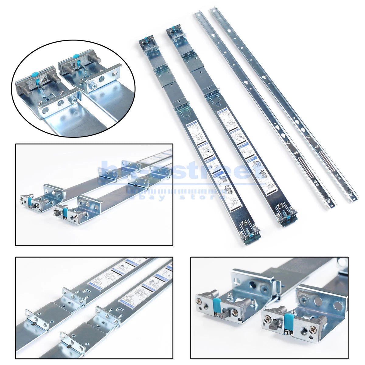 53D7M W874K X632K FOR DELL STATIC READYRAILS RAIL KIT 1U POWEREDGE R620 R630 OEM|185562869682