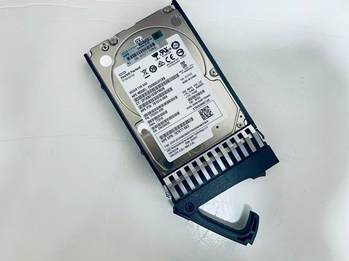 HP J9F47A 787647-001 900GB SAS 10K 2.5in 12Gbps MSA SFF ENT HDD Hard Drive|315417345057