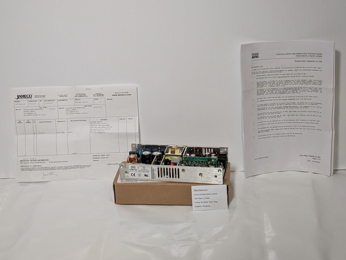 Astec LPQ152 Power Supply -New in Box- 100-127/200-250 V, 4.2/2.2 A, 50/60 Hz