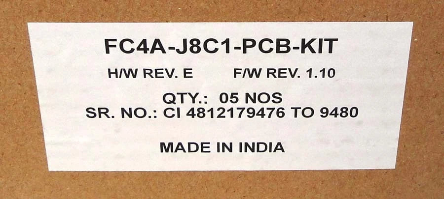 FCAA-J8C1-PCB-KIT Circuit Board HW Rev E, FW Rev 1.10  Power Supply/Control Mod|174096951600