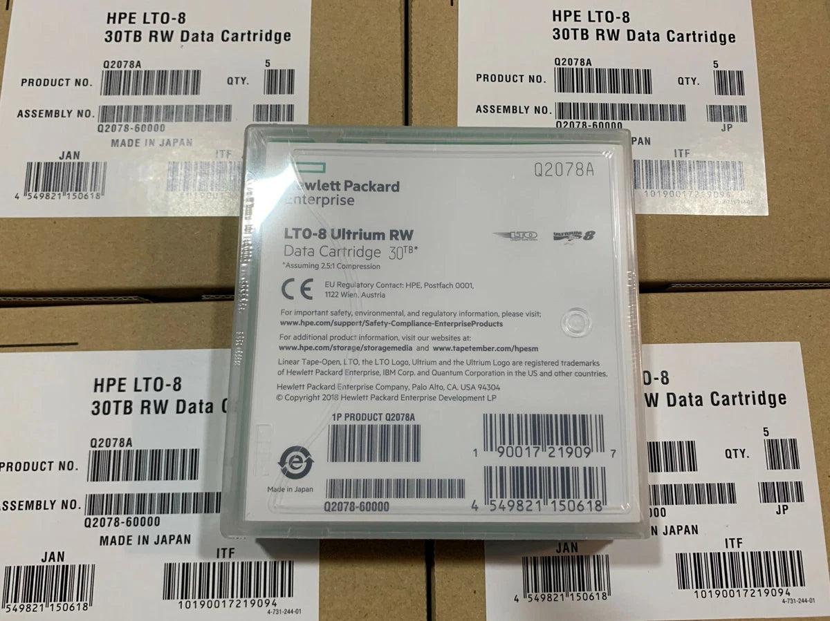 HP/ HPE LTO-8 Tape Cartridge (20 PACK) #Q2078A Ultrium 30TB - Brand New|153670930819