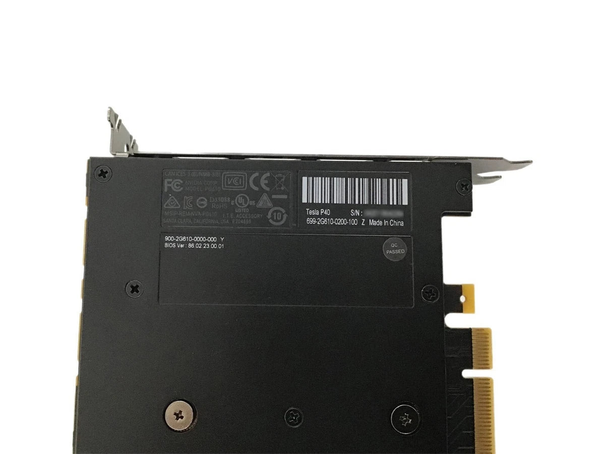 Nvidia Tesla P40 24GB GDDR5 Server GPU Server Accelerator Card Dual PCIe 3.0 x16|306087510352