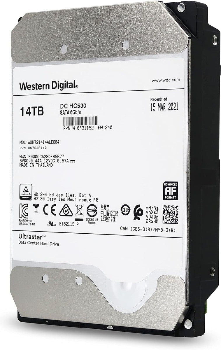 WD Ultrastar HC530 WUH721414ALE604 14TB SATA 6G 3.5" 7200RPM Enterprise HDD|156449347315