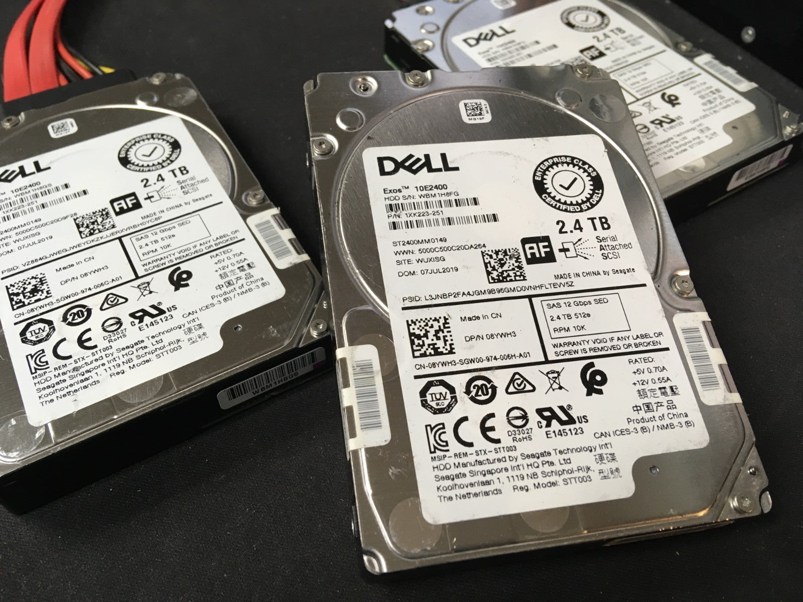 *LOT OF 19* DELL 2.4TB 10K 12Gb/s 2.5" SAS ST2400MM0149 DP/N 08YWH3 *512 FORMAT|236516595567
