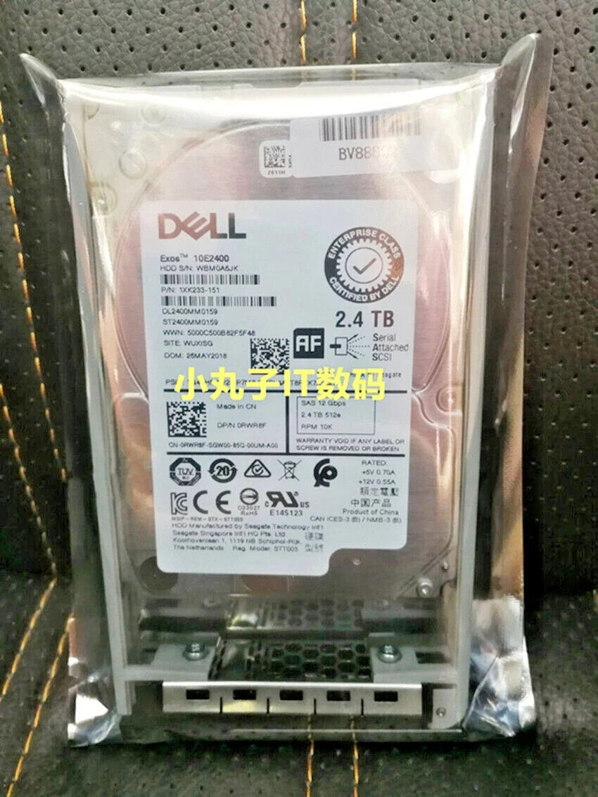 Dell 2.4TB SAS 10K 2.5 Inch 12Gbps Hard Drive for Gen 12 & 13 PowerEdge Servers
