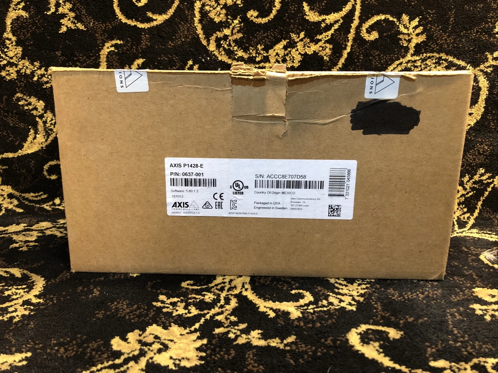 Axis P1428-E 4K Ultra HD Network Surveillance Camera 8.3 MP Day Night 0637-001|266216955625