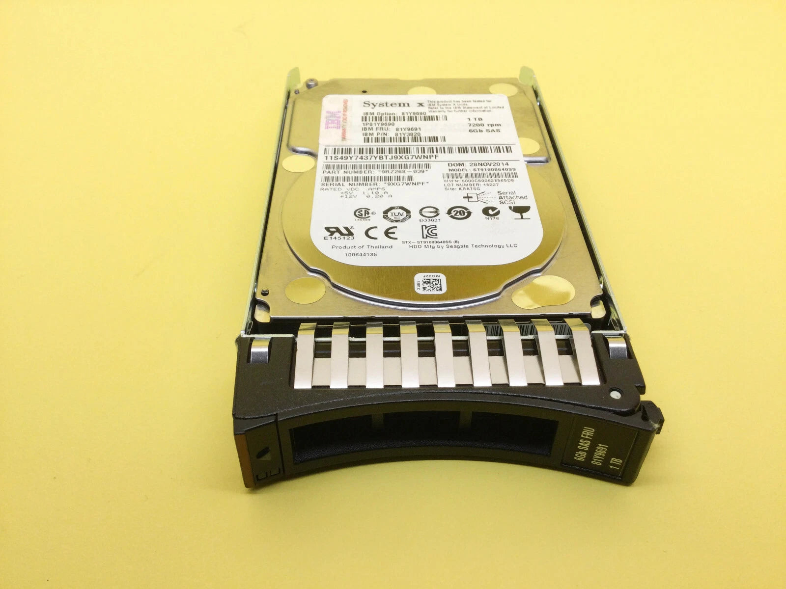 IBM Lenovo 1TB 7.2K 6Gbps SAS 2.5" SFF Enterprise Hard Drive