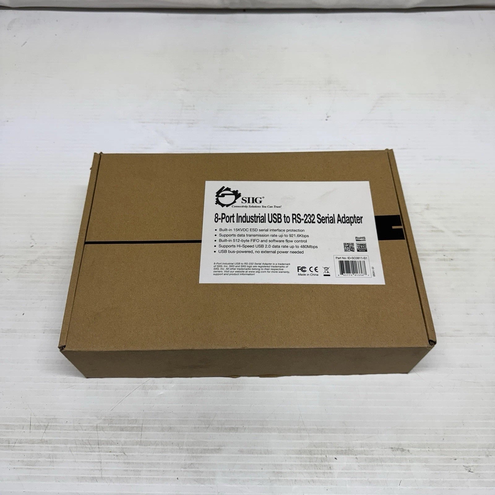 NEW SIIG 8-Port USB to RS-232 Serial Adapter Hub ID-SC0811-S1|127540845247