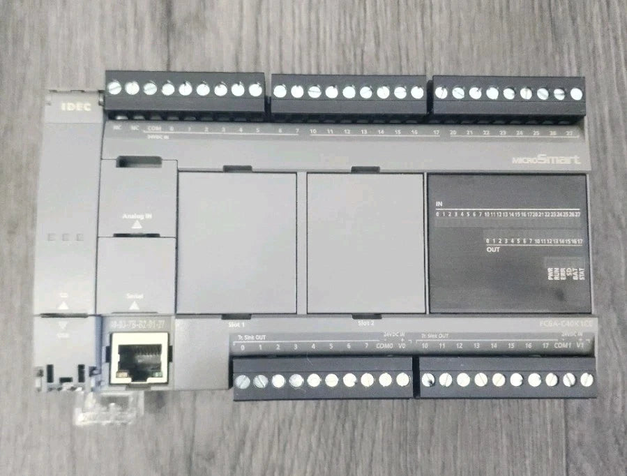 Idec FC6A-C40K1CE MicroSmart Programmable Controller 40 IO CPU 24VDC Trans. Sink|267249906460