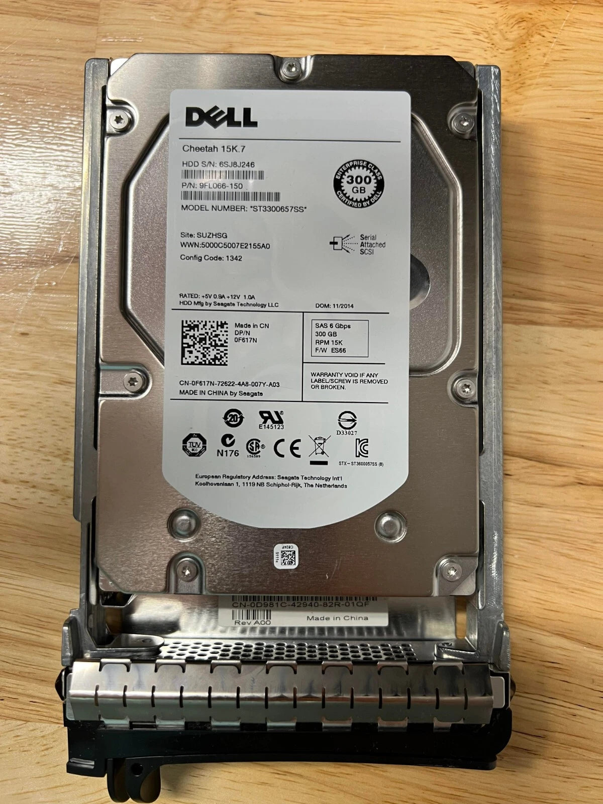 Seagate Dell ST3300657SS p/n: 9FL066-150 300GB SAS 806 Pulled from warranty sys|334524487688