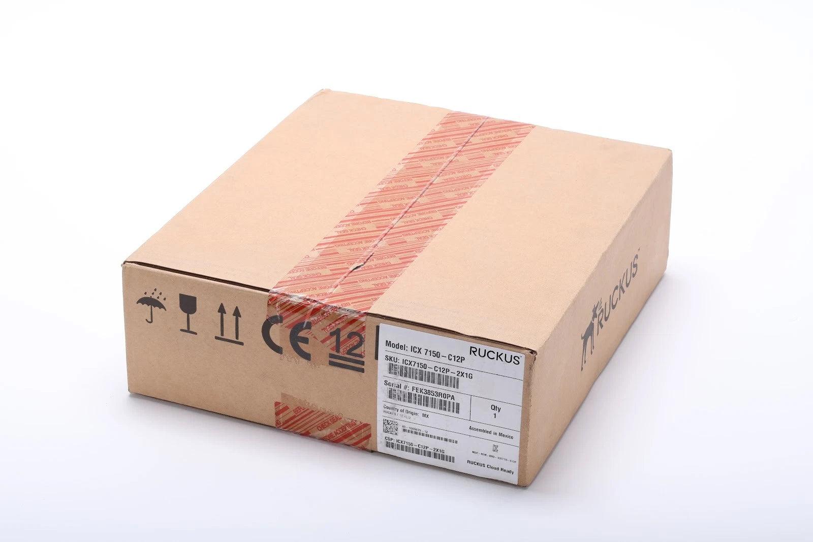 Ruckus ICX 7150-C12P-2X1G 12-Port Managed Compact Switch - NEW / Sealed
