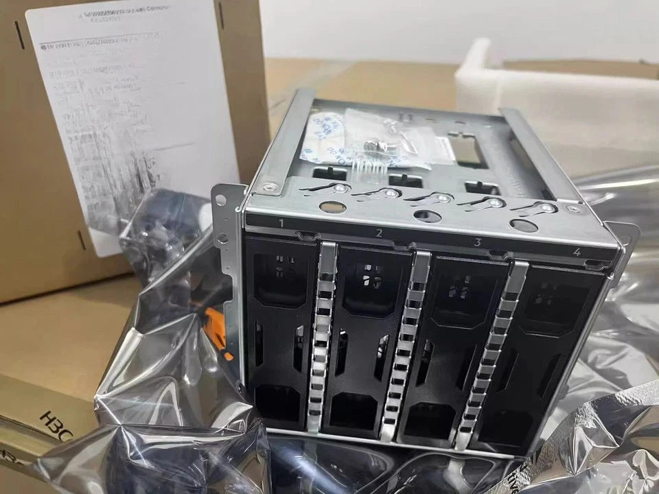 NEW for HPE 874566-B21 ML350 ML110 Gen10 4x 3,5" LFF 12G SAS drive Cage Kit