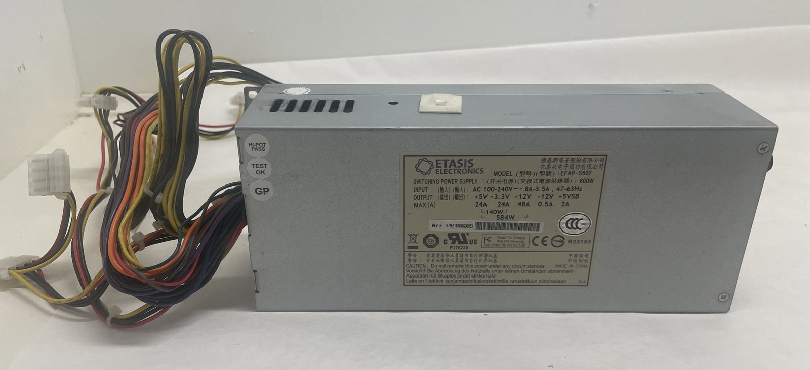Etasis EFAP-S702 600W  2U Switching Power Supply 100-240V 8-3.5A|325953717708