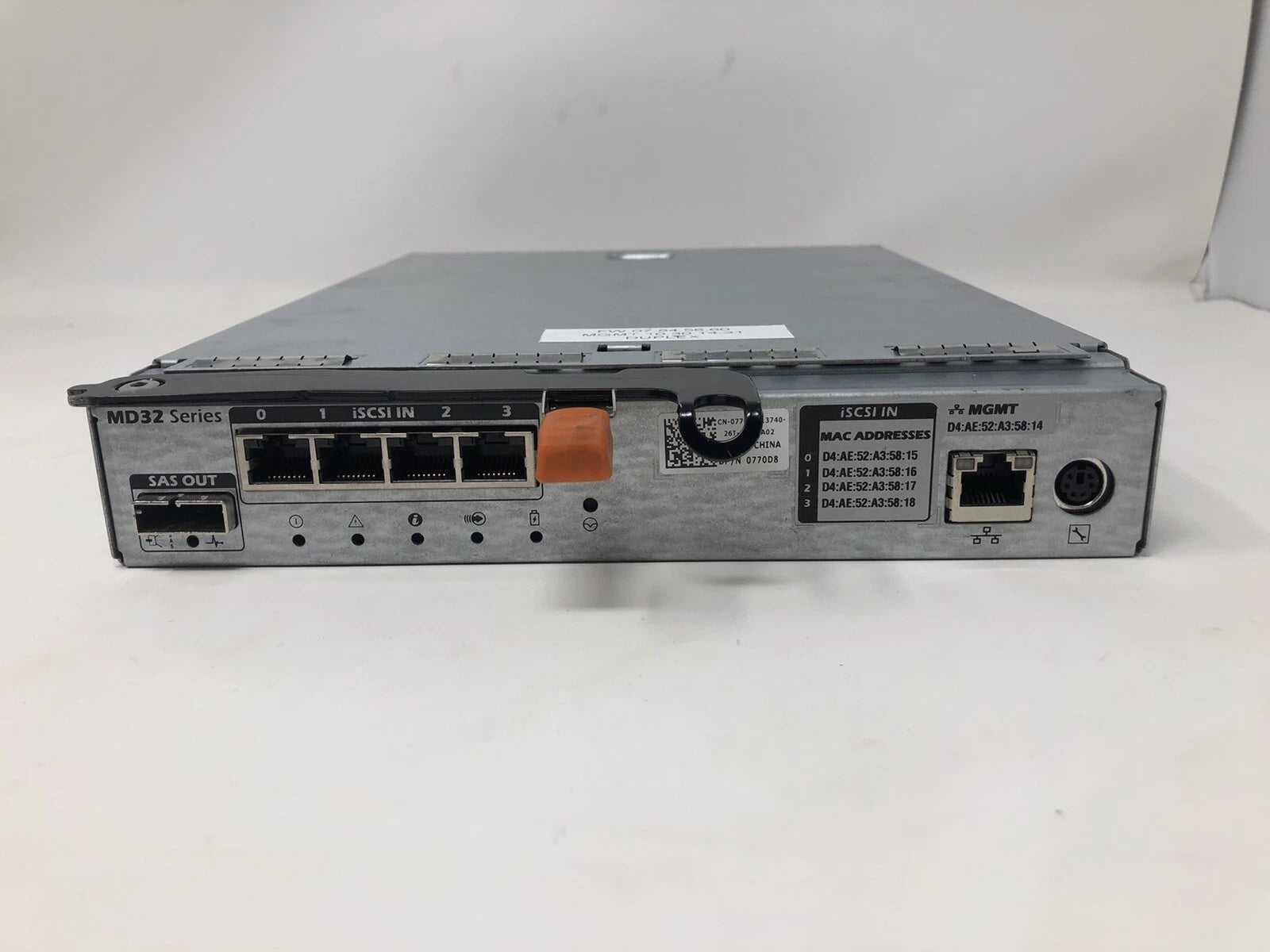 Dell PowerVault MD32 Series Quad Port iSCSI Controller E02M / F69VD / E02M002