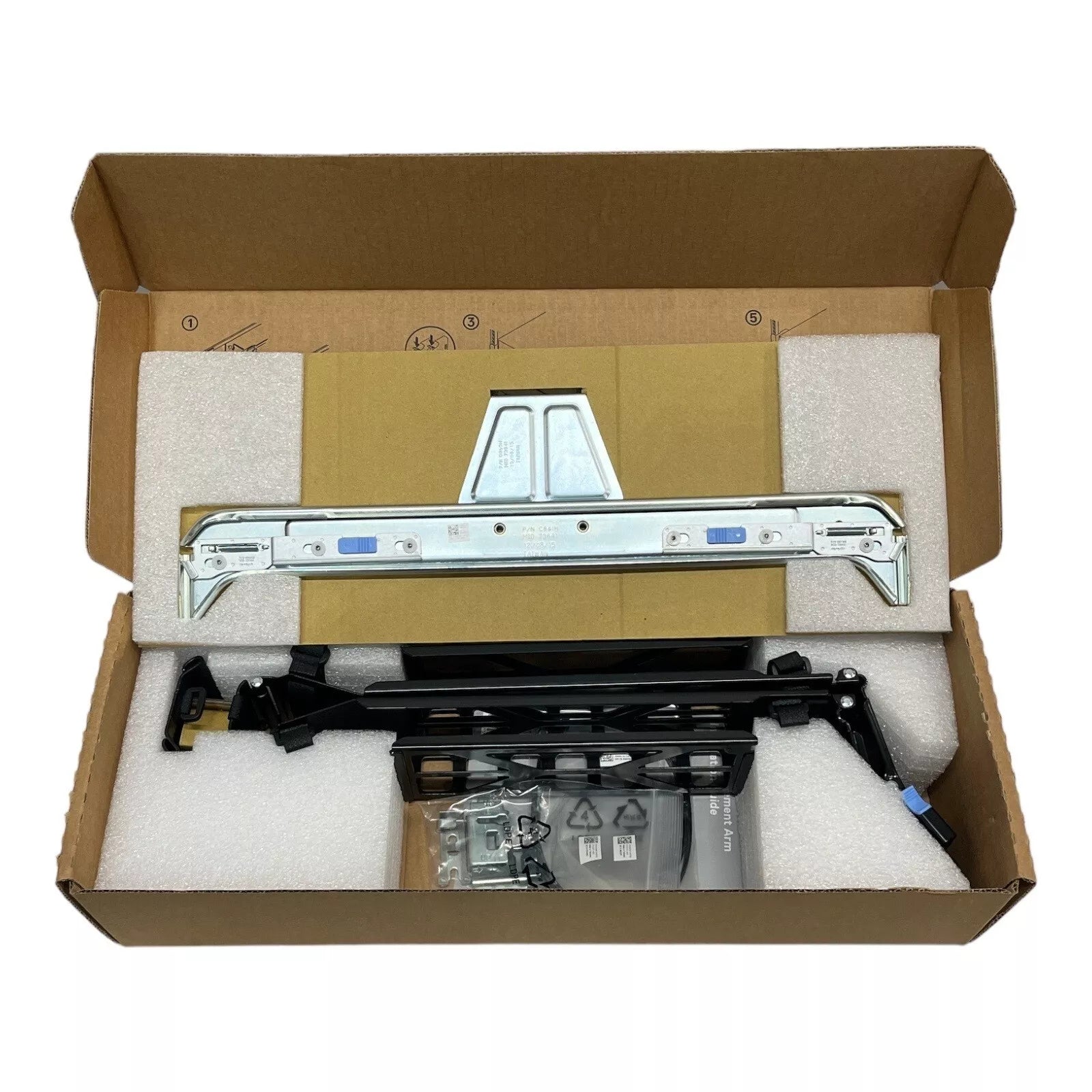 Kit de braço de gerenciamento de cabos Dell 2U para PowerEdge R720 R730 R740 CCY3K