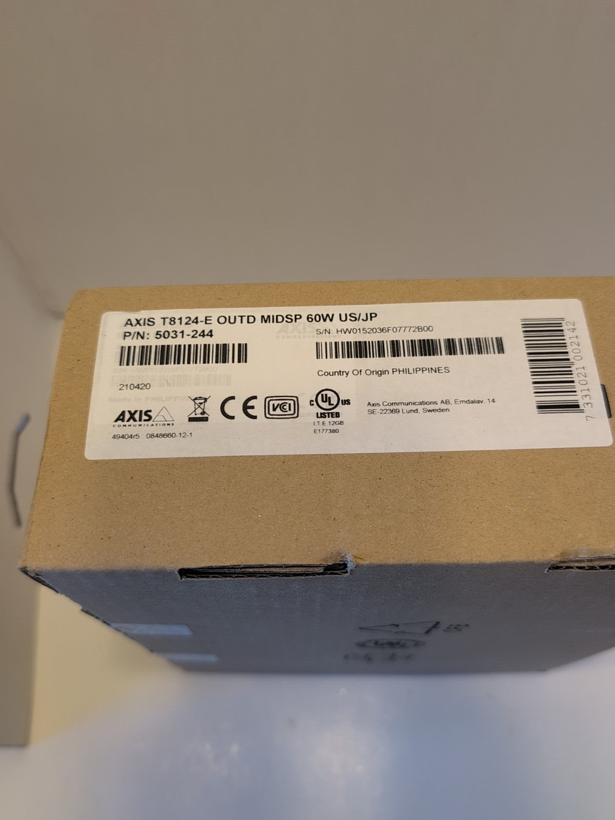 AXIS T8123-E Outdoor Midspan 30 W  - P/N # 5030-234  New and Sealed|205822131104
