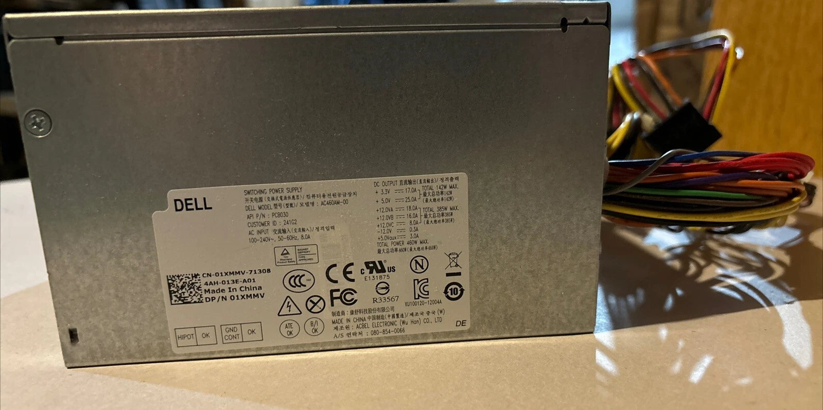 Dell 1XMMV 460w 24pin Power Supply PSU @MB50|116320794679