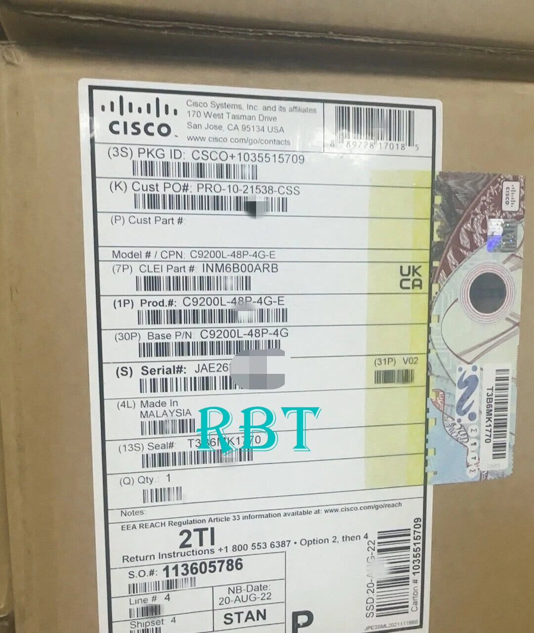 Cisco C9200L-48P-4G-E switch brand new|355322882857