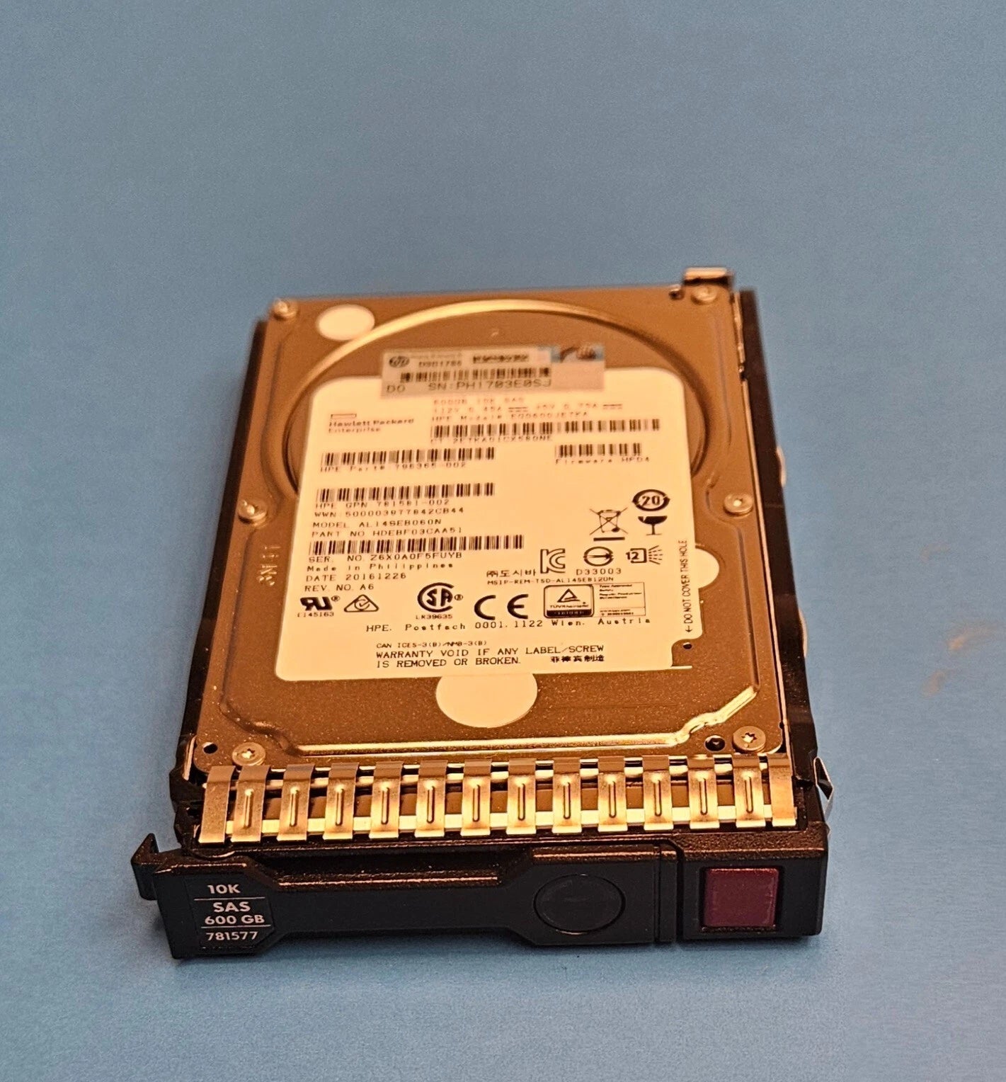 Original HP 600GB 12G SAS 10K 2.5IN SC ENT HDD 781577 w/ g8 g9 g10 tray|176721223528