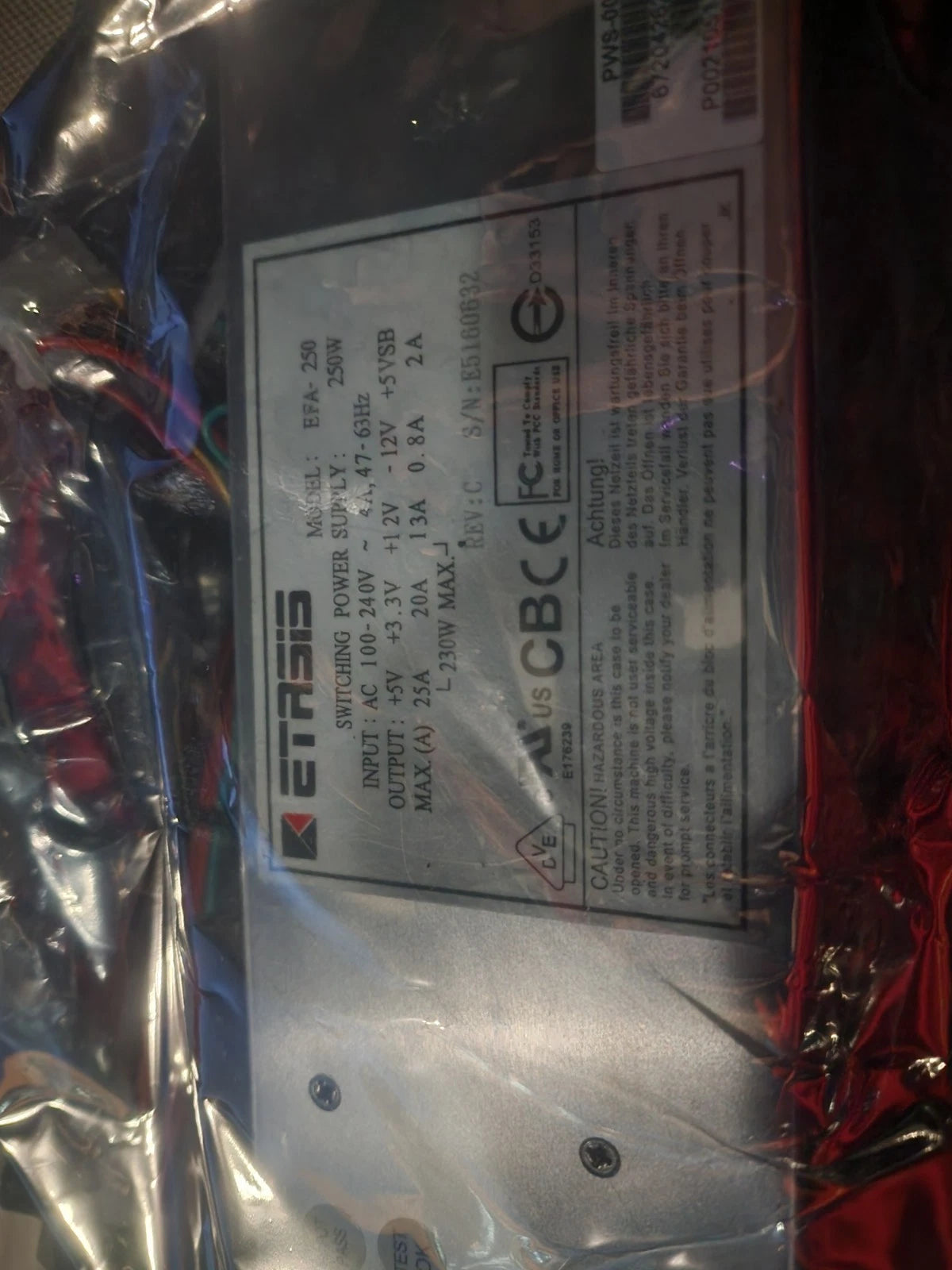 ETASIS EFA - 250 POWER SUPPLY|256910741384