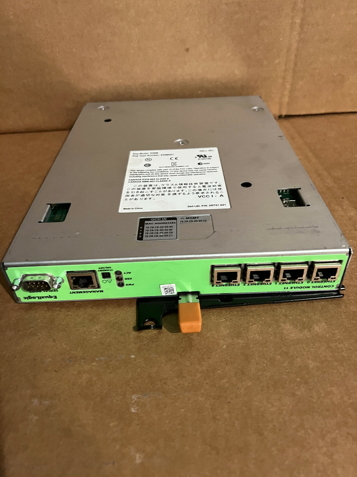 Dell EqualLogic Type 11 Control Module E09M001 E09M HRT01 A01|203933258389