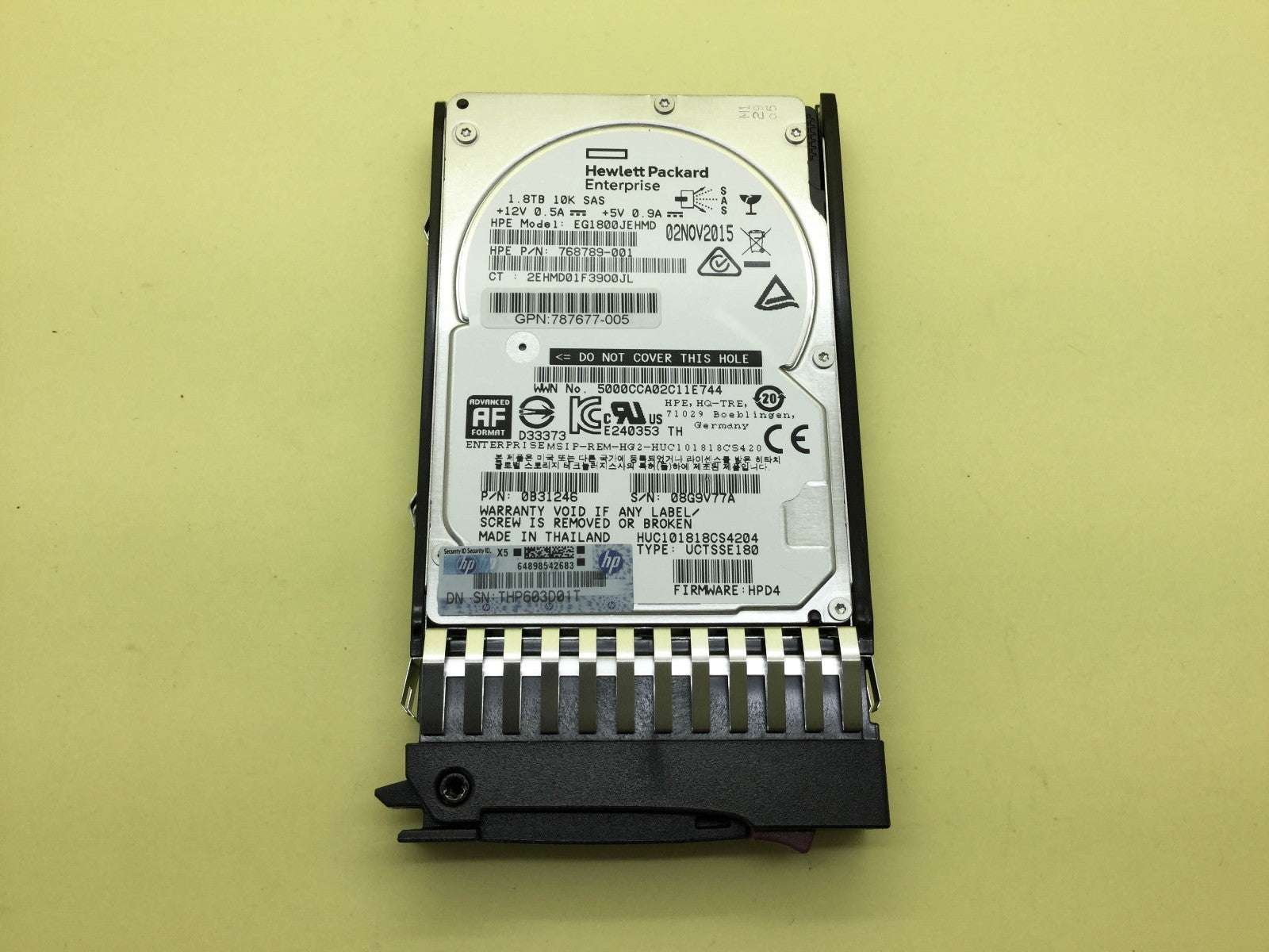 J9F49A HPE MSA 1.8TB 12G SAS 10K SFF 2.5" DP 512e ENT HDD 787649-001|282805267047
