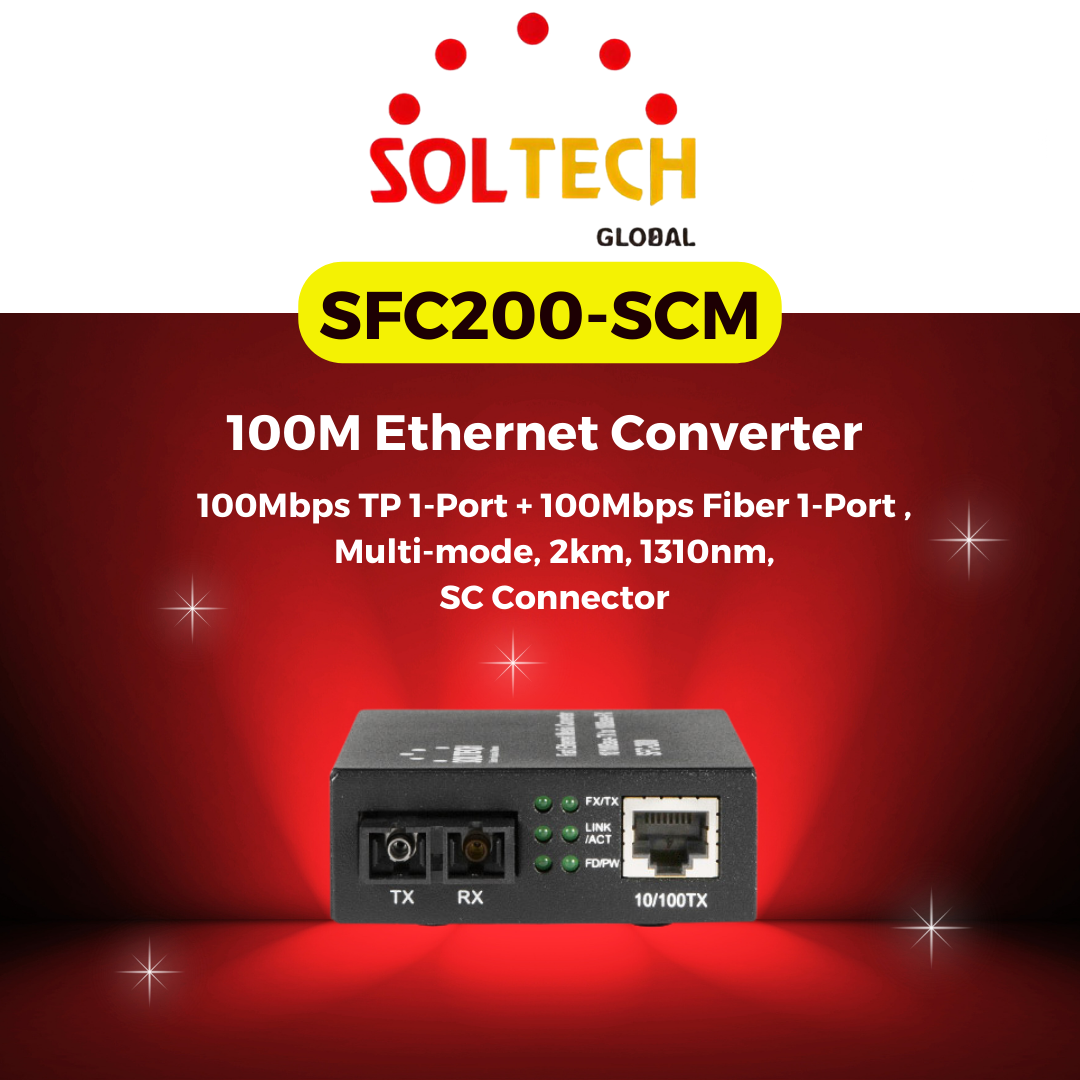 SOLTECH SFC200-SCM Ethernet Converter