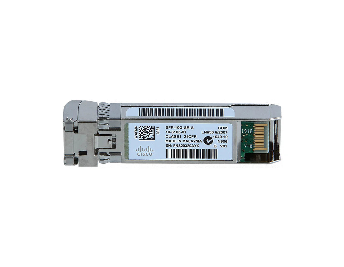 Cisco SFP-10G-SR-S S-Class 10GBASE-SR SFP+ Transceiver Module