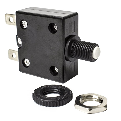 Sierra CB41200 Push Button Circuit Breaker, 5 Amp, White