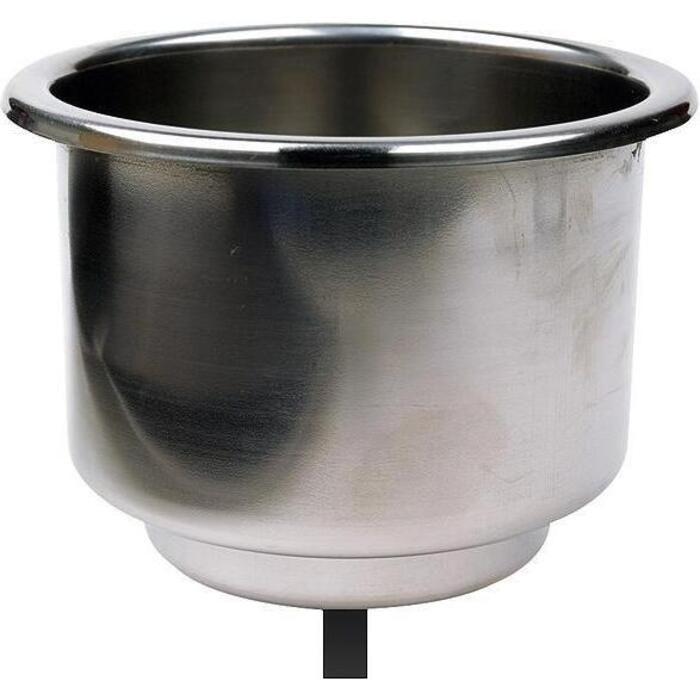 Seachoice 79420 Stainless-Steel Drink Holder With 5/8" Drain