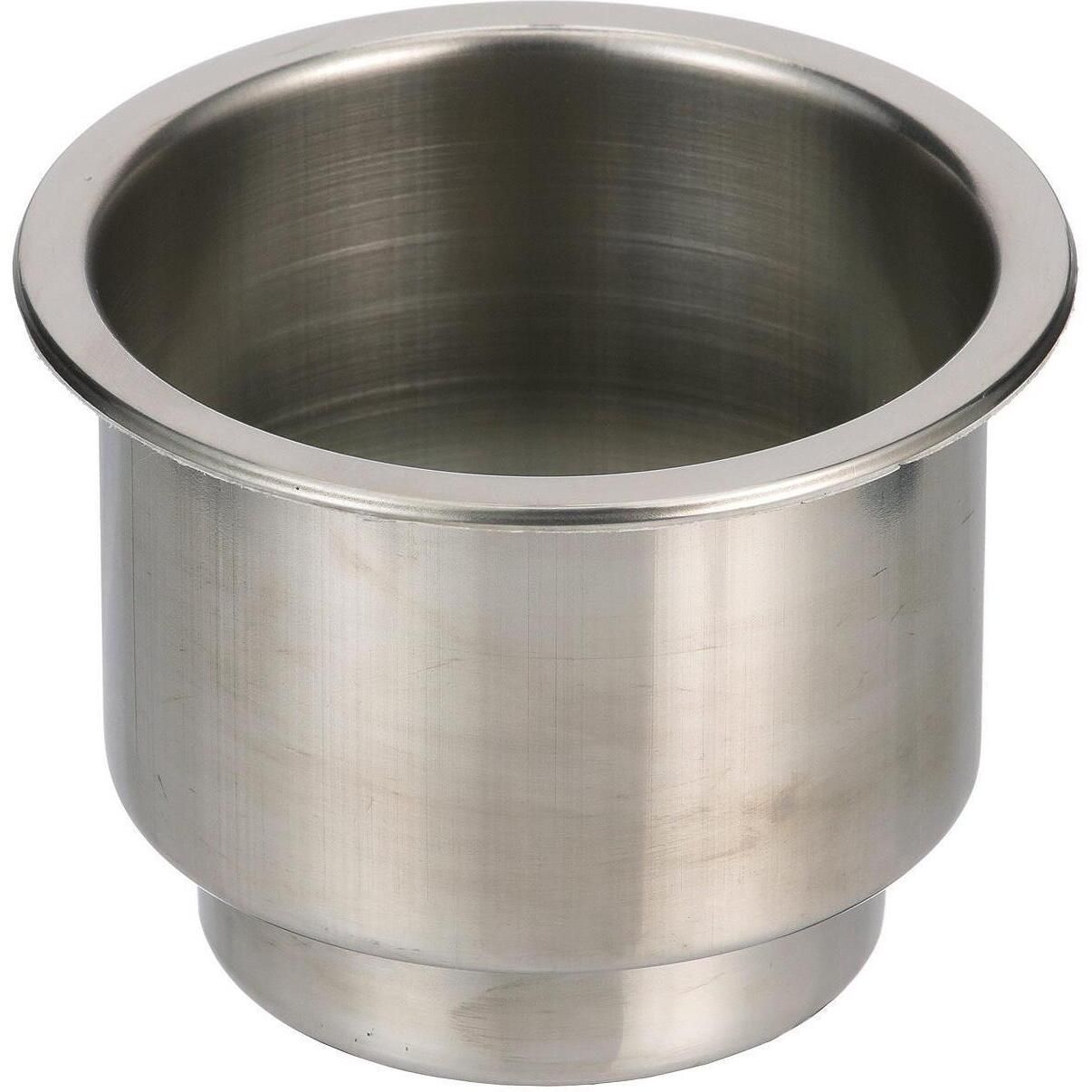Seachoice 79391 Stainless Steel Recessed Drink Holder With Red LED Light