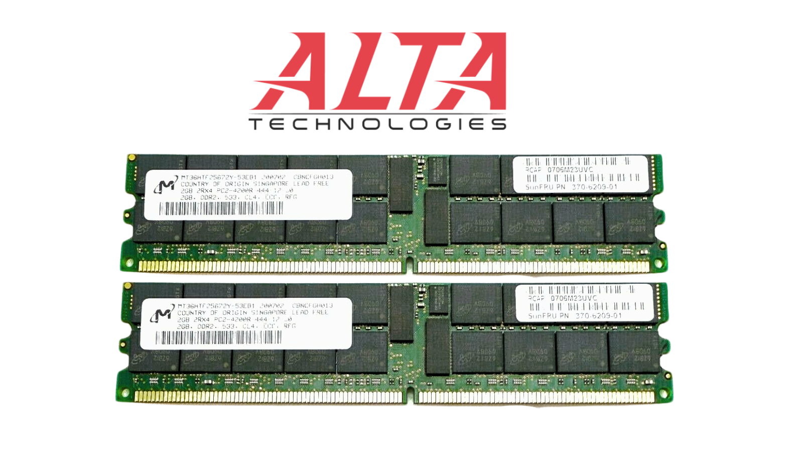Sun Microsystems 370-6209_X2 2X 370-6209 2GB DDR2 (X7802A)