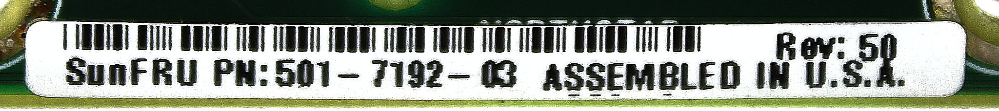 Sun Microsystems 501-7192 LED/Switch Board