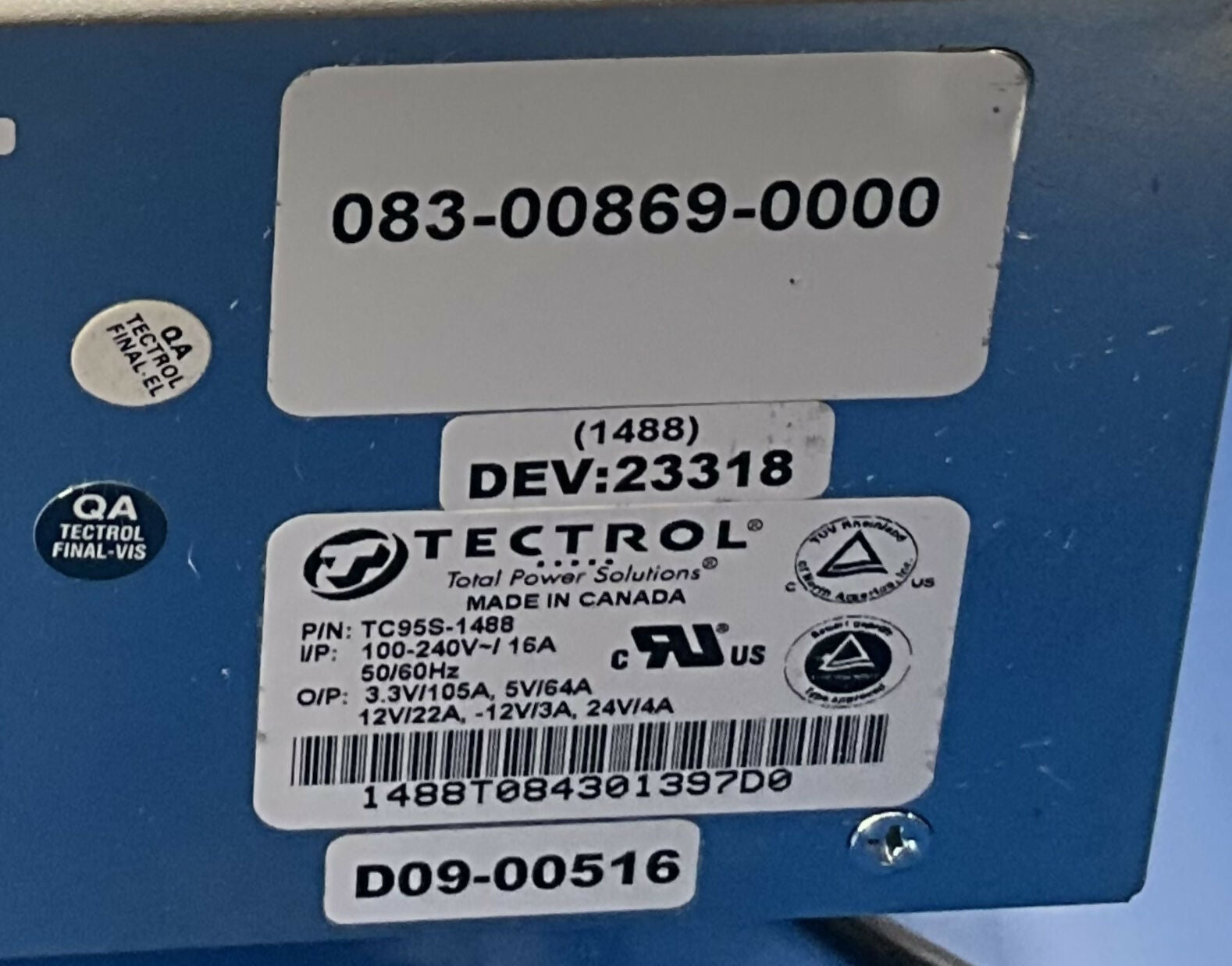TC95S-1488, PFS Power Tray (4522 300 28523/452230028523 PHILIPS