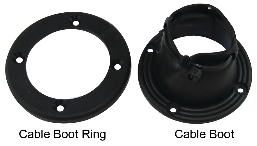 TH Marine CBR-4-DP Cable Bootring 4.5" Black Bulk