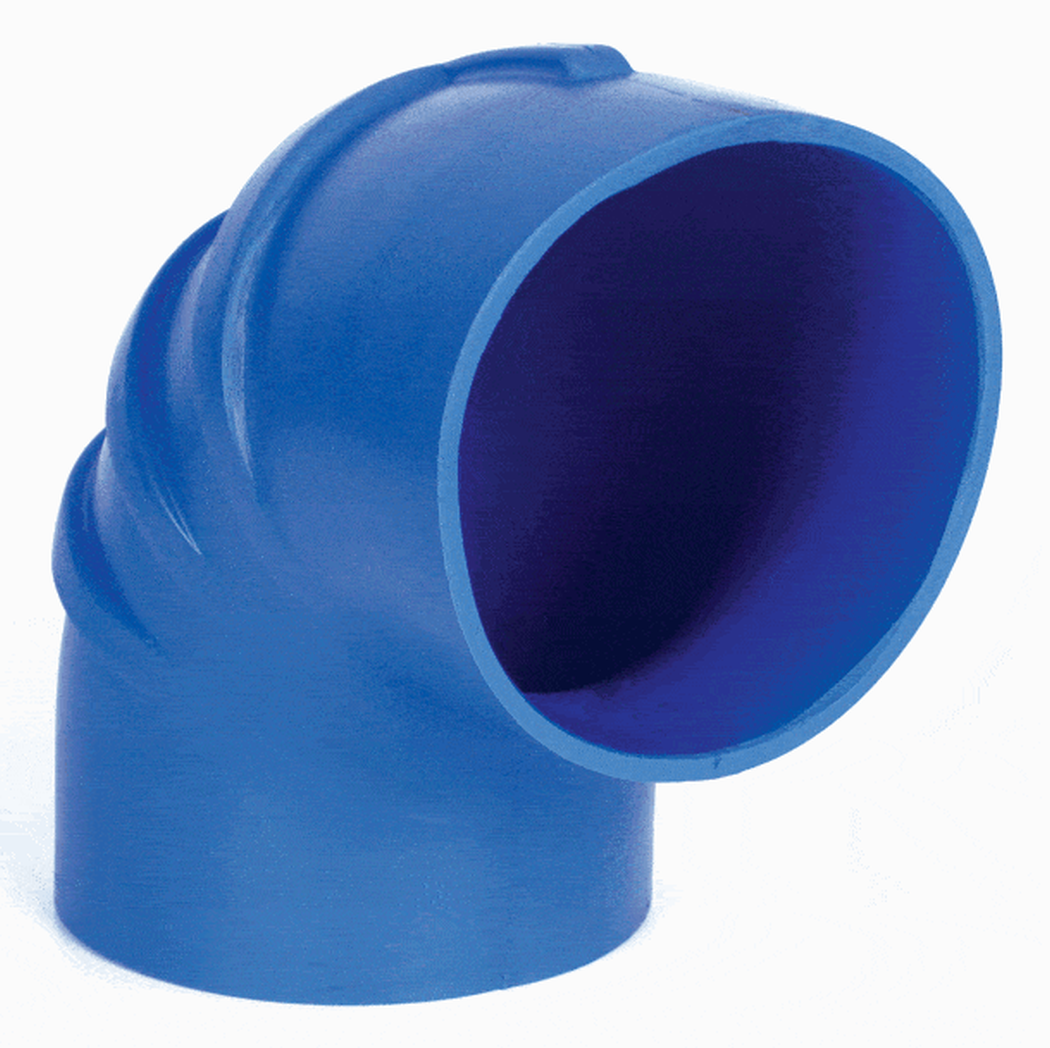 Trident Marine 290V5000-S/S Series 90 deg. Silicone Molded Wet Exhaust Elbow, Connector 5" w/ T-Bolt Clamps