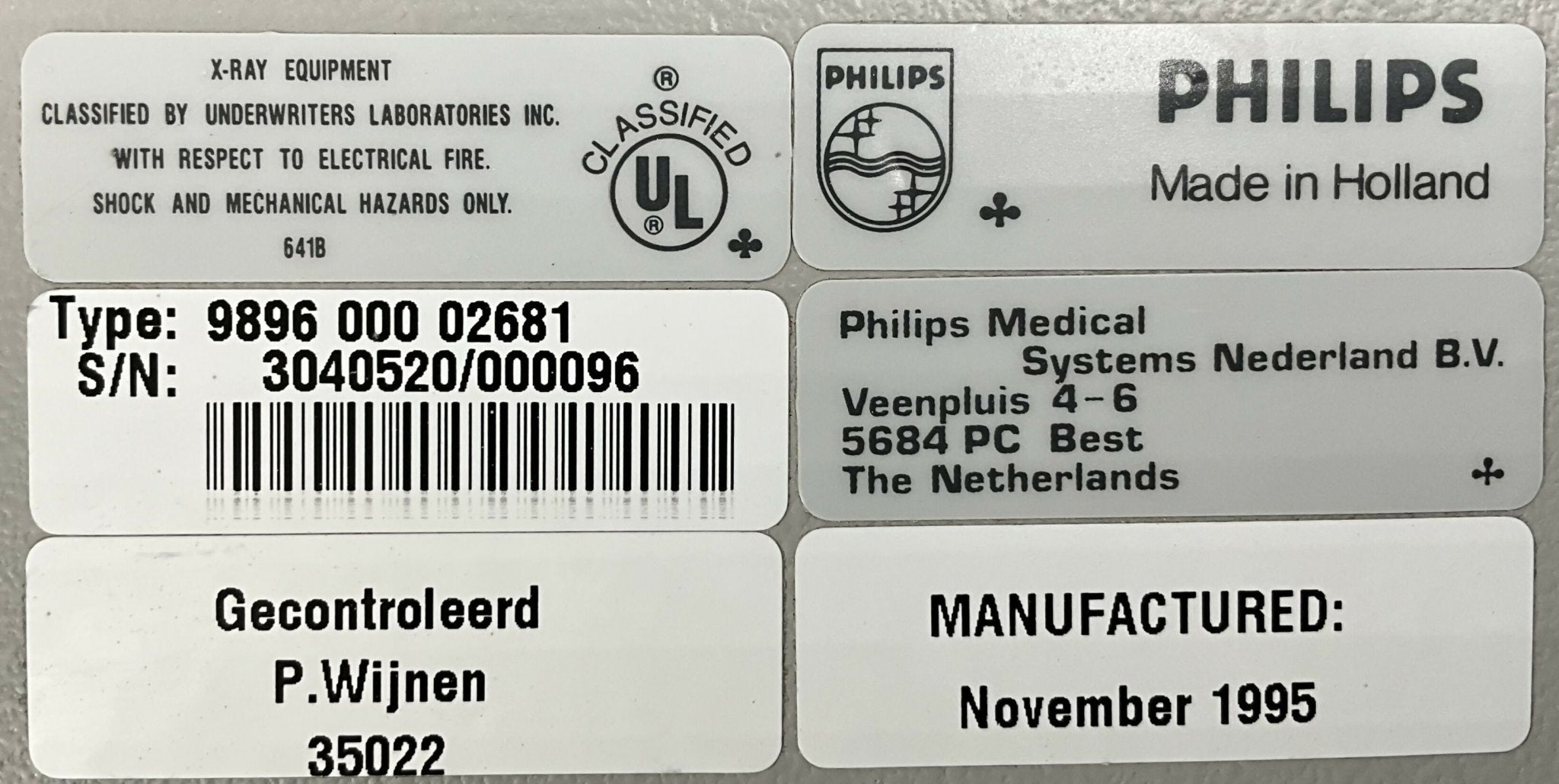TSO IMAGING CARDIAC MONO CONSOLE (9896 000 02681) PHILIPS