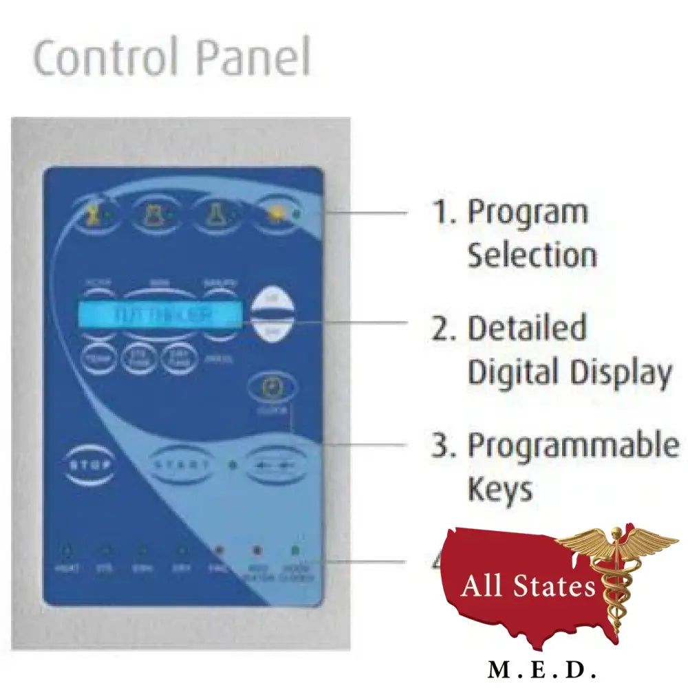 TUTTNAUER 3870EA LARGE CAPACITY AUTOMATIC AUTOCLAVE STEAM STERILIZER NO PRINTER