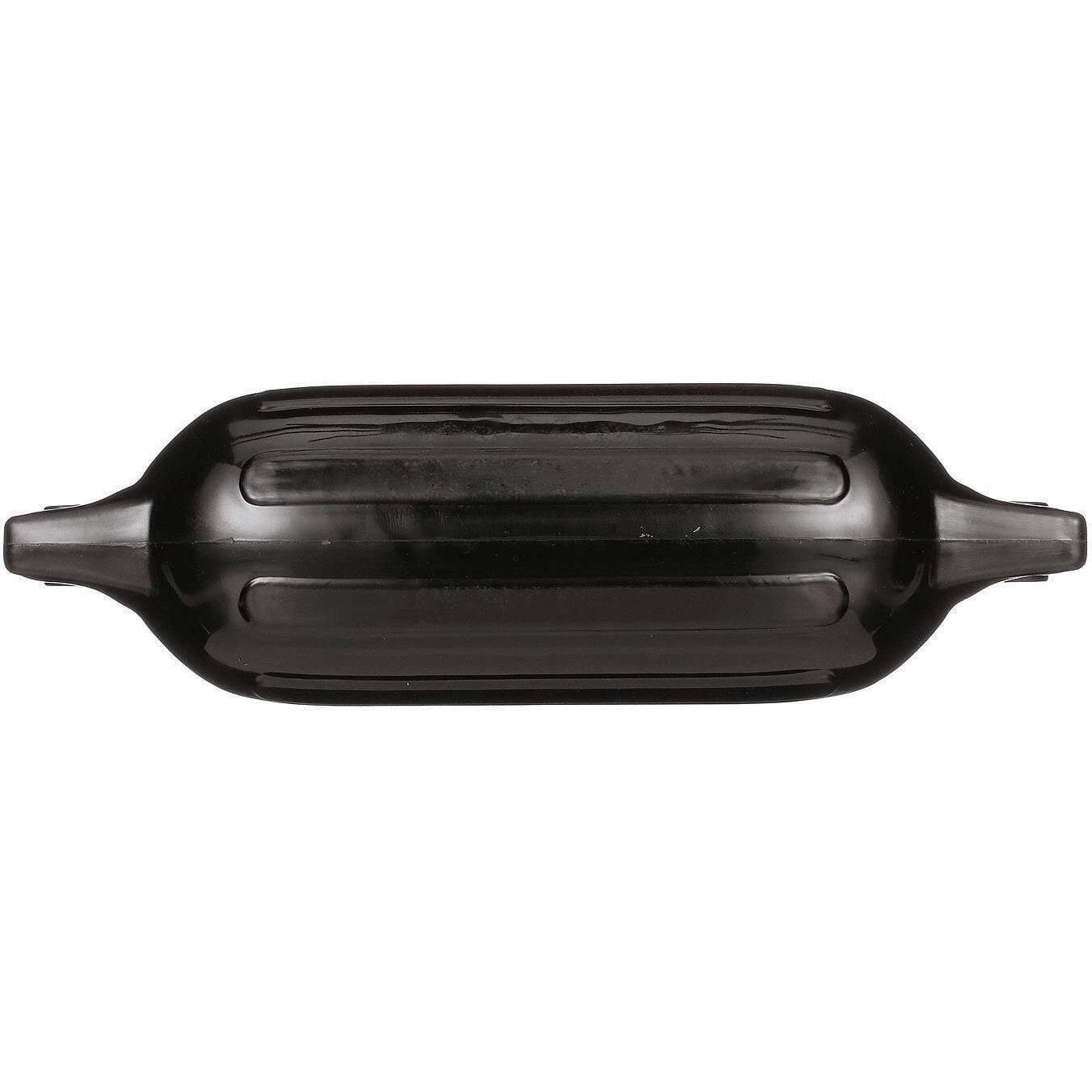 Seachoice DE79276S 79071 Twin Eye Ribbed Fender, Black, 8.5 x 27"