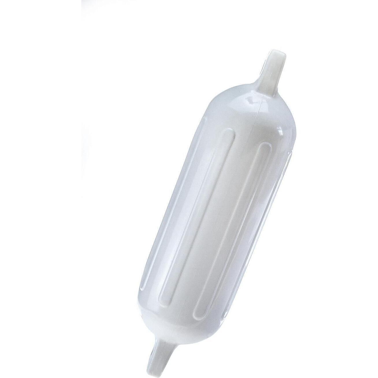 Seachoice DE79161S 79001 Twin Eye Ribbed Fender, White, 4.5 x 16"