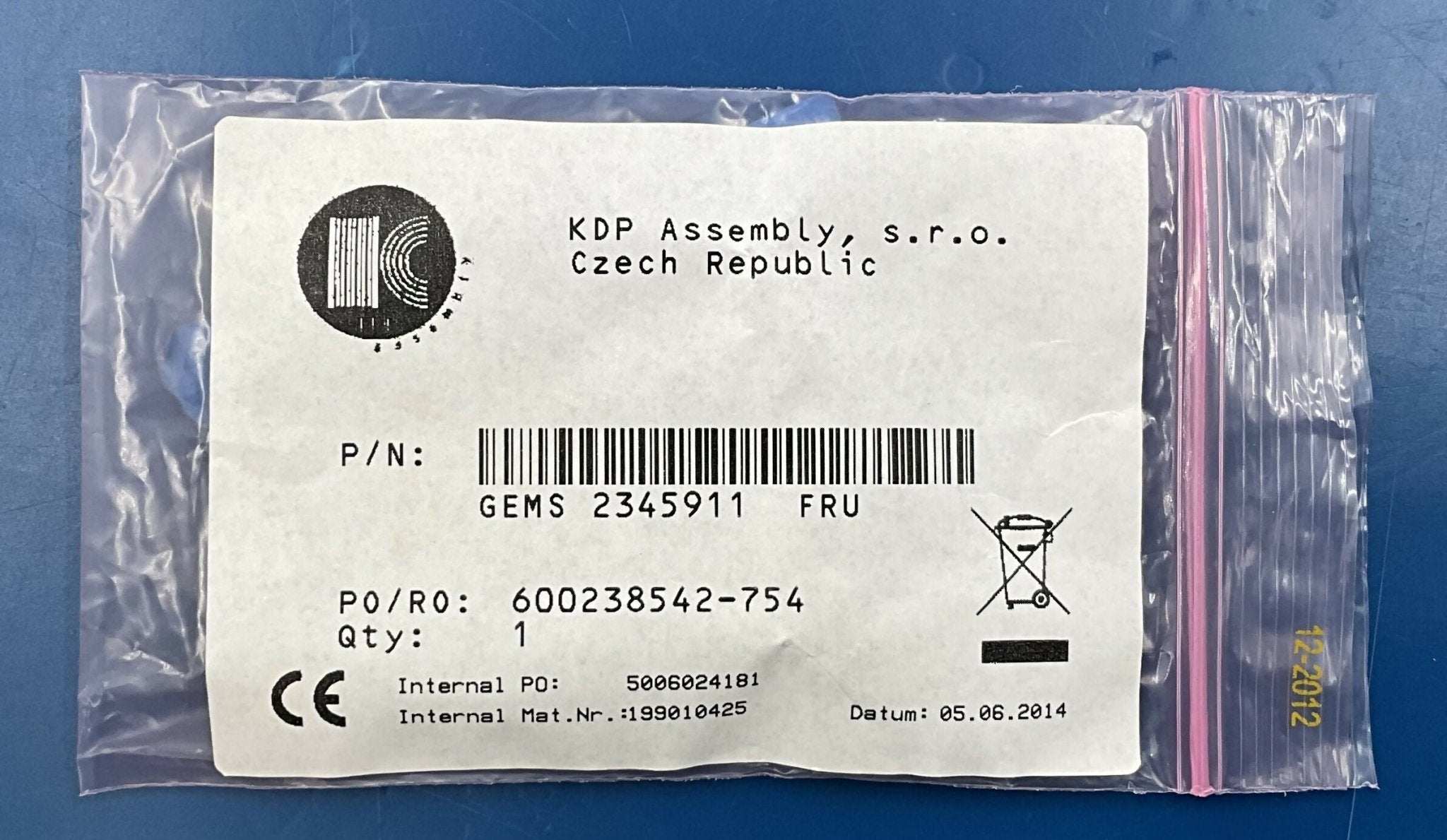 USER INTERFACE CABLE W303 (2345911) GE