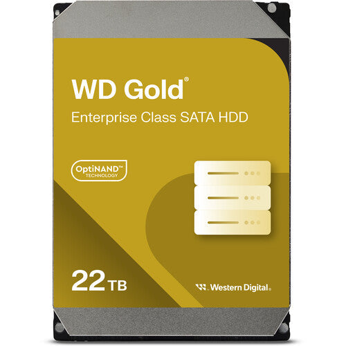 Western Digital WD Gold WD221KRYZ 22TB 7.2K RPM SATA 6Gb/s 512e 3.5in Enterprise Recertified Hard Drive
